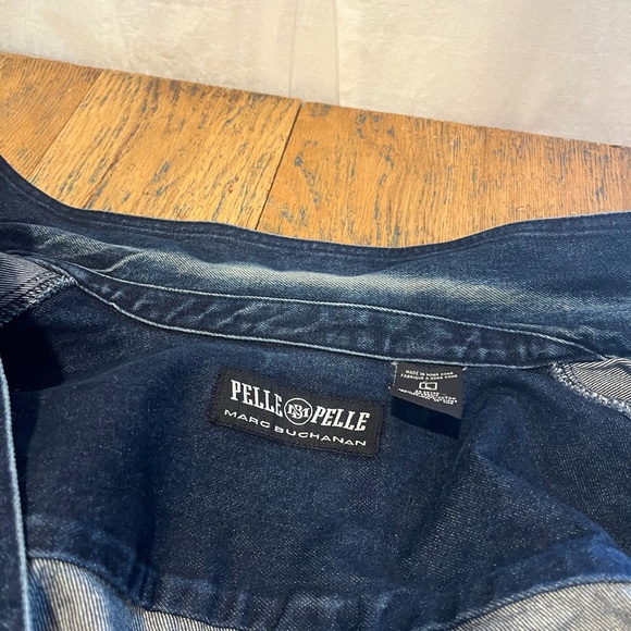 PELLE PELLE MARC BUCHANAN Dark Blue Denim Jacket L - Picture 9 of 9
